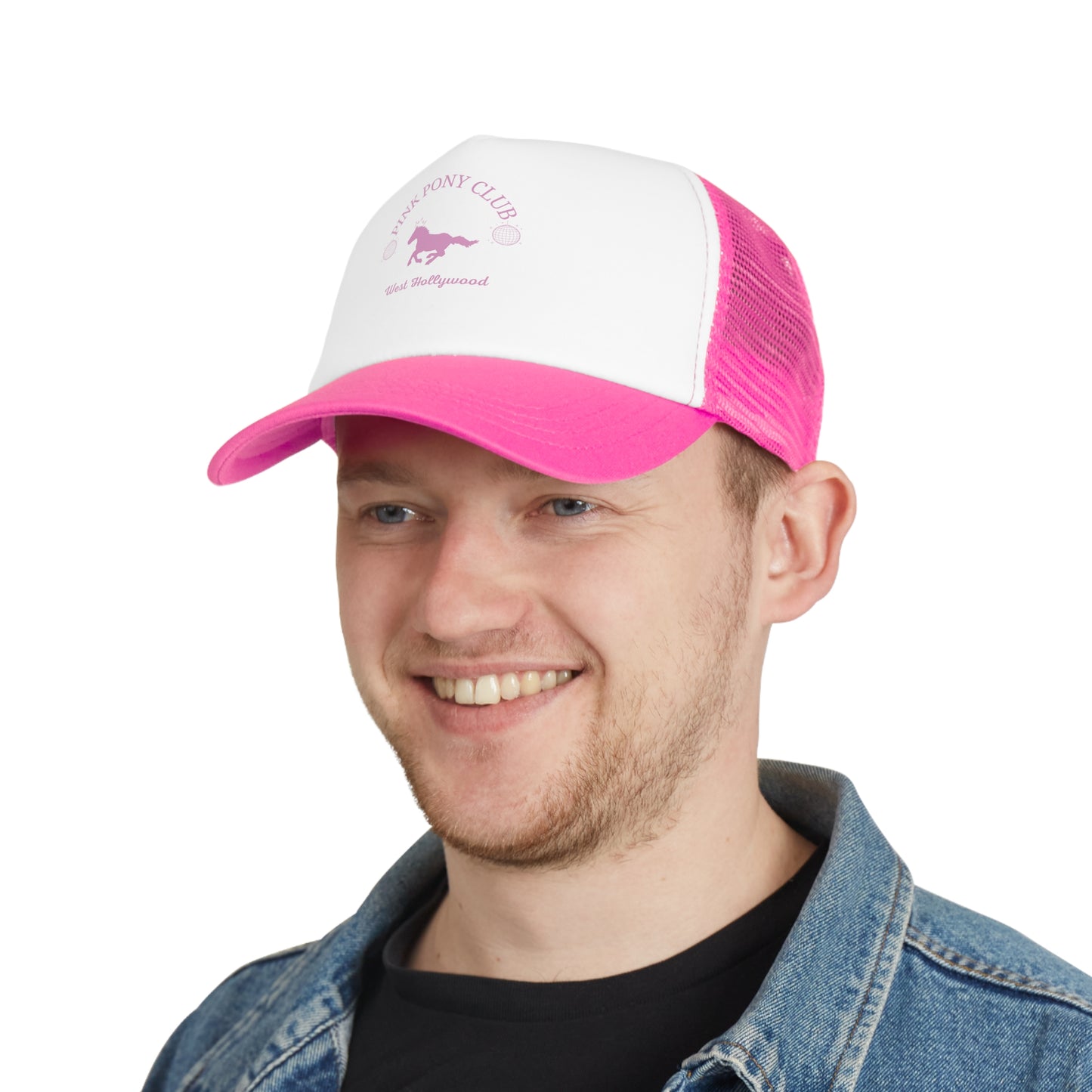 Pink Pony Club Mesh Cap – Trendy Trucker Hat for Fashion Lovers