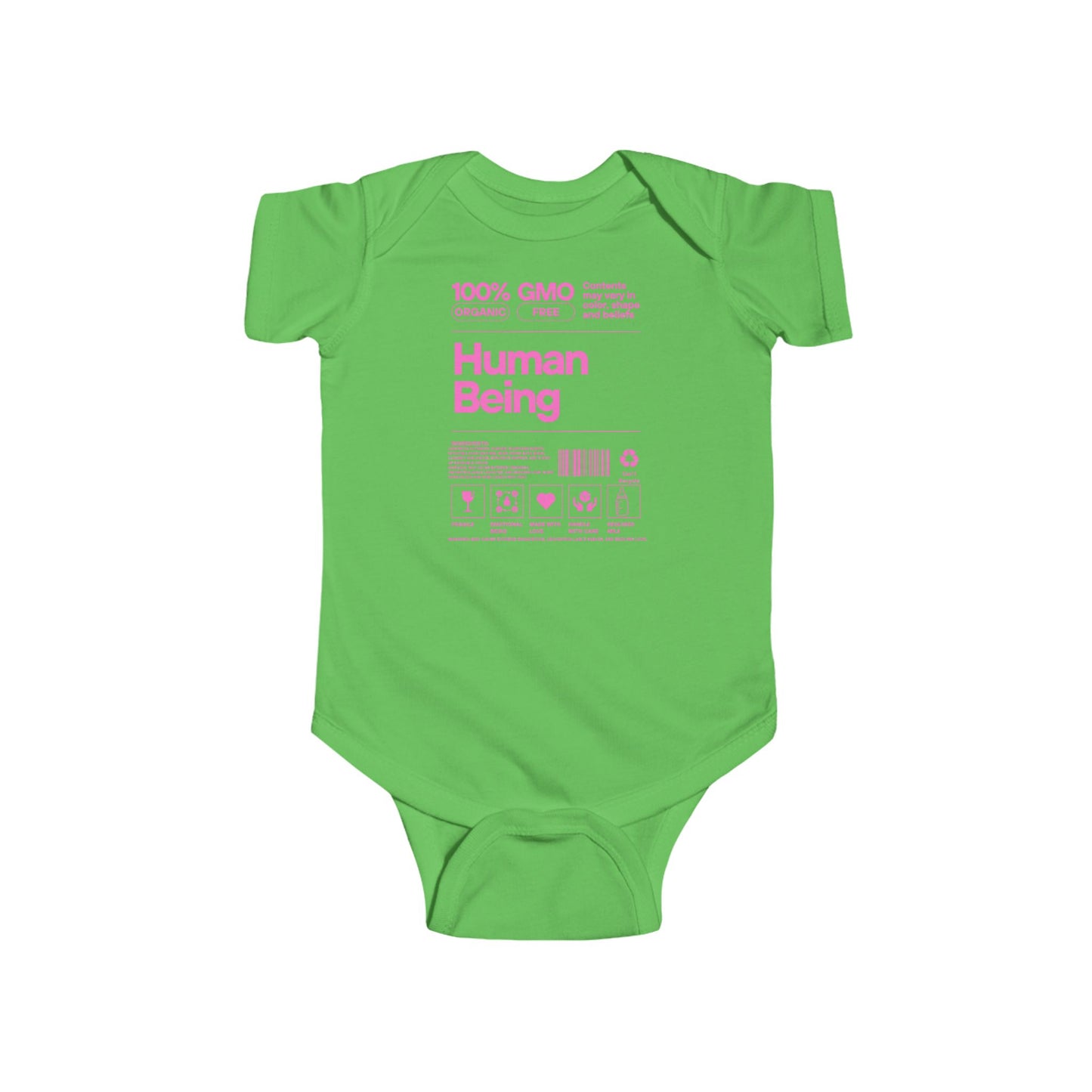 Funny Human Being Logo Infant Bodysuit, Baby Grow Gift, Cute Newborn Romper, Infant One-Piece Outfit, Toddler Jumpsuit, Gender Neutral Baby