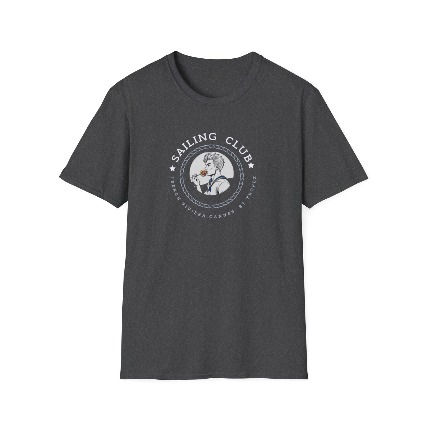 QUEER Sailing Club Unisex Softstyle T-Shirt - Fun Nautical Graphic Tee