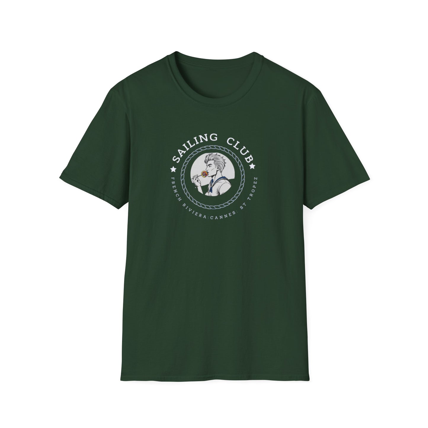 QUEER Sailing Club Unisex Softstyle T-Shirt - Fun Nautical Graphic Tee