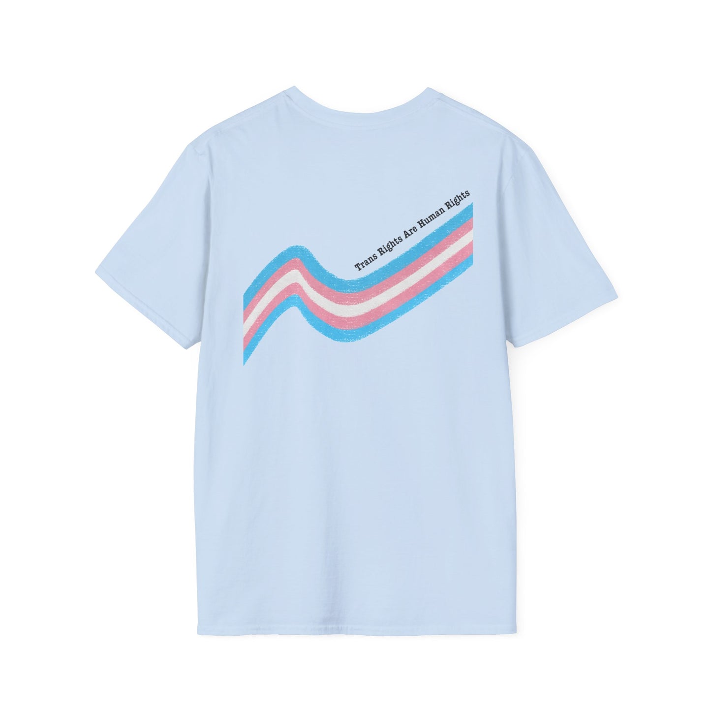 Unisex Softstyle T-Shirt - Trans Rights are Human Rights, Human Rights are Universal, LGBTQ+ Pride, Comfortable Casual Wear