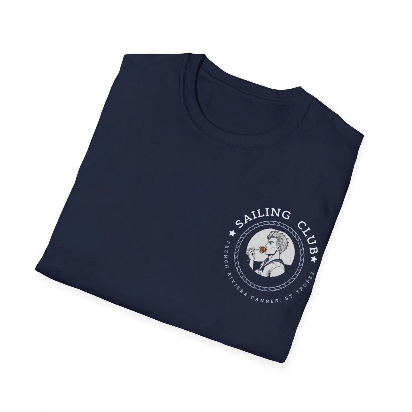 QUEER Sailing Club Unisex Softstyle T-Shirt - Fun Nautical Graphic Tee
