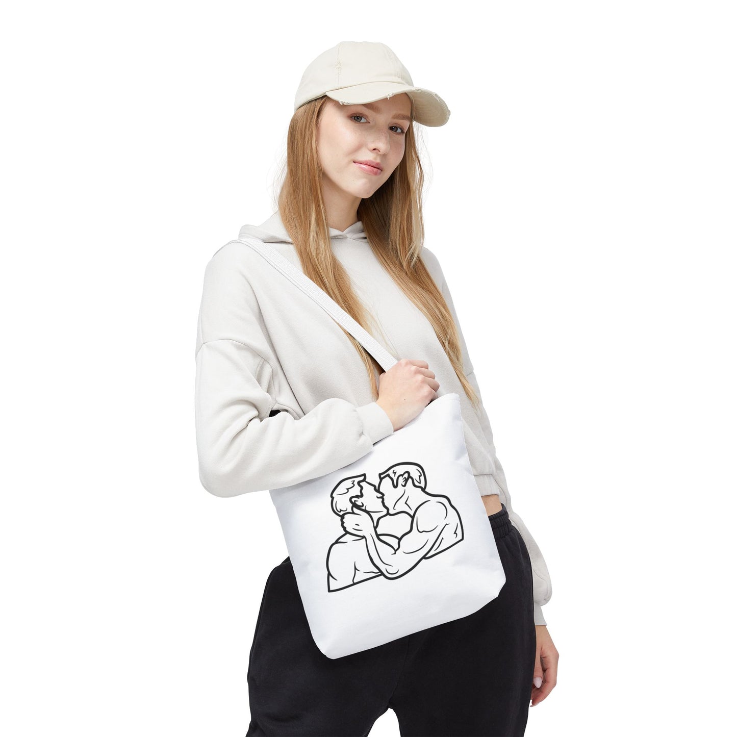 Queer Men Kissing Tote Bag
