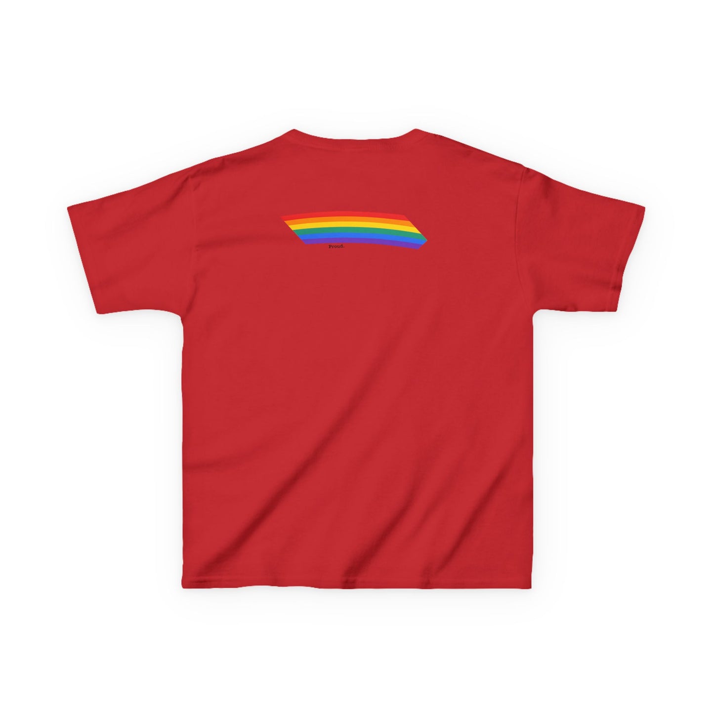 Kids Rainbow Graphic Tee - "Love out Loud" Design pride