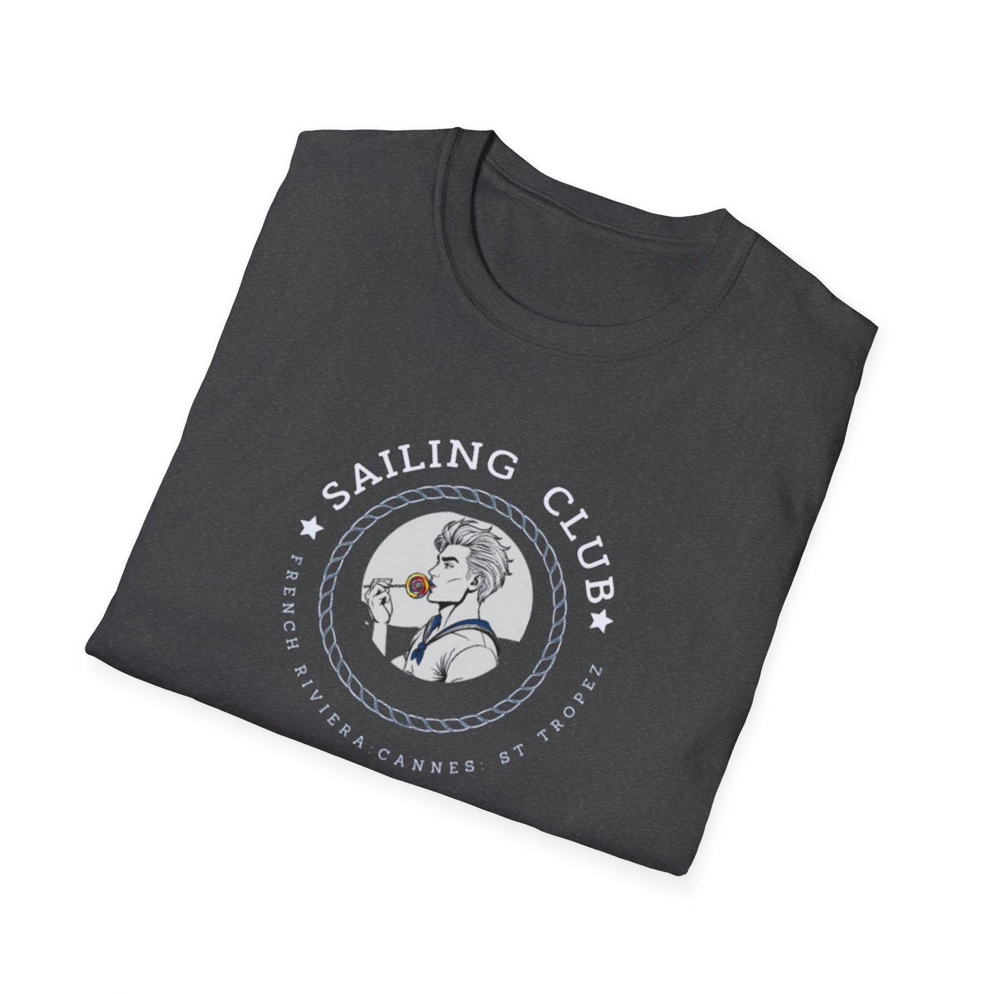 QUEER Sailing Club Unisex Softstyle T-Shirt - Fun Nautical Graphic Tee