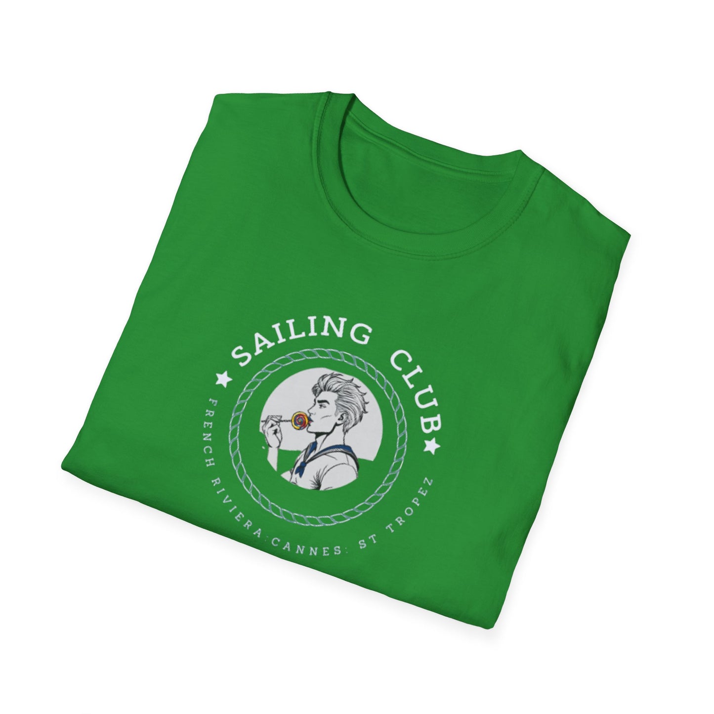 QUEER Sailing Club Unisex Softstyle T-Shirt - Fun Nautical Graphic Tee