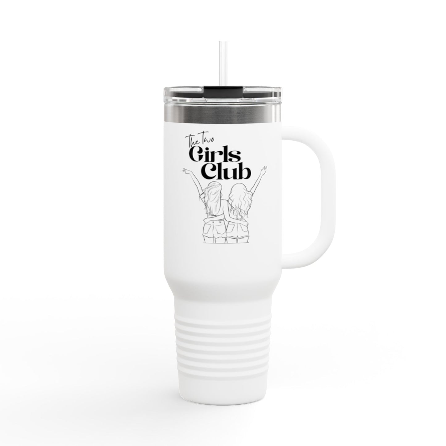 Two Girls Club celebrates Lesbian pride and is for girls who like girls unapologetically proud an Insulated Mug, Playful Lyrics for Lesbians