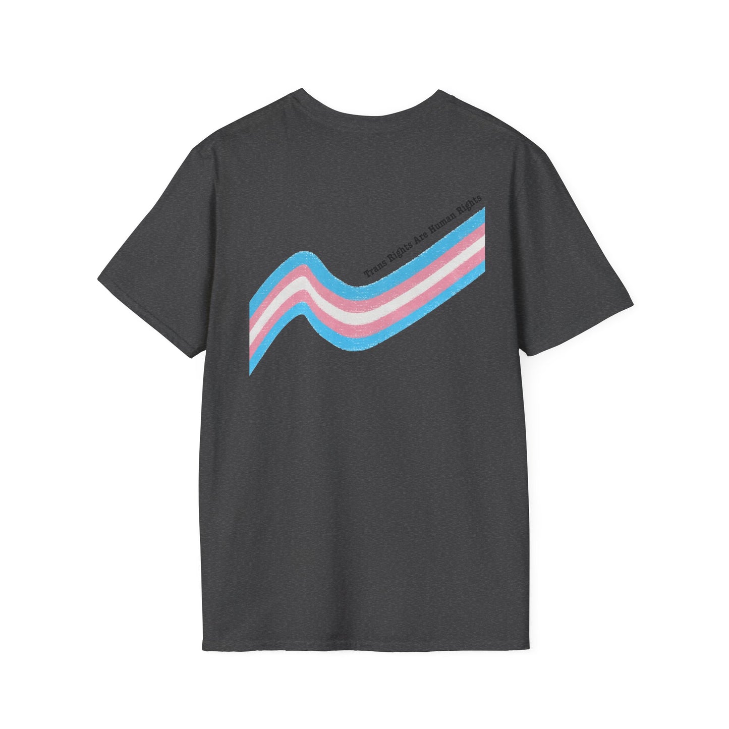 Unisex Softstyle T-Shirt - Trans Rights are Human Rights, Human Rights are Universal, LGBTQ+ Pride, Comfortable Casual Wear