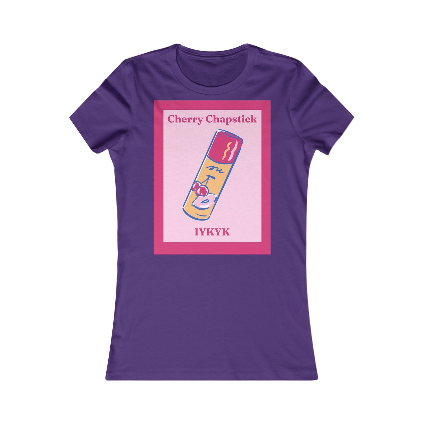 IYKYK cherry chapstick I kissed a girl Tee - Queer- Women's Favorite Shirt