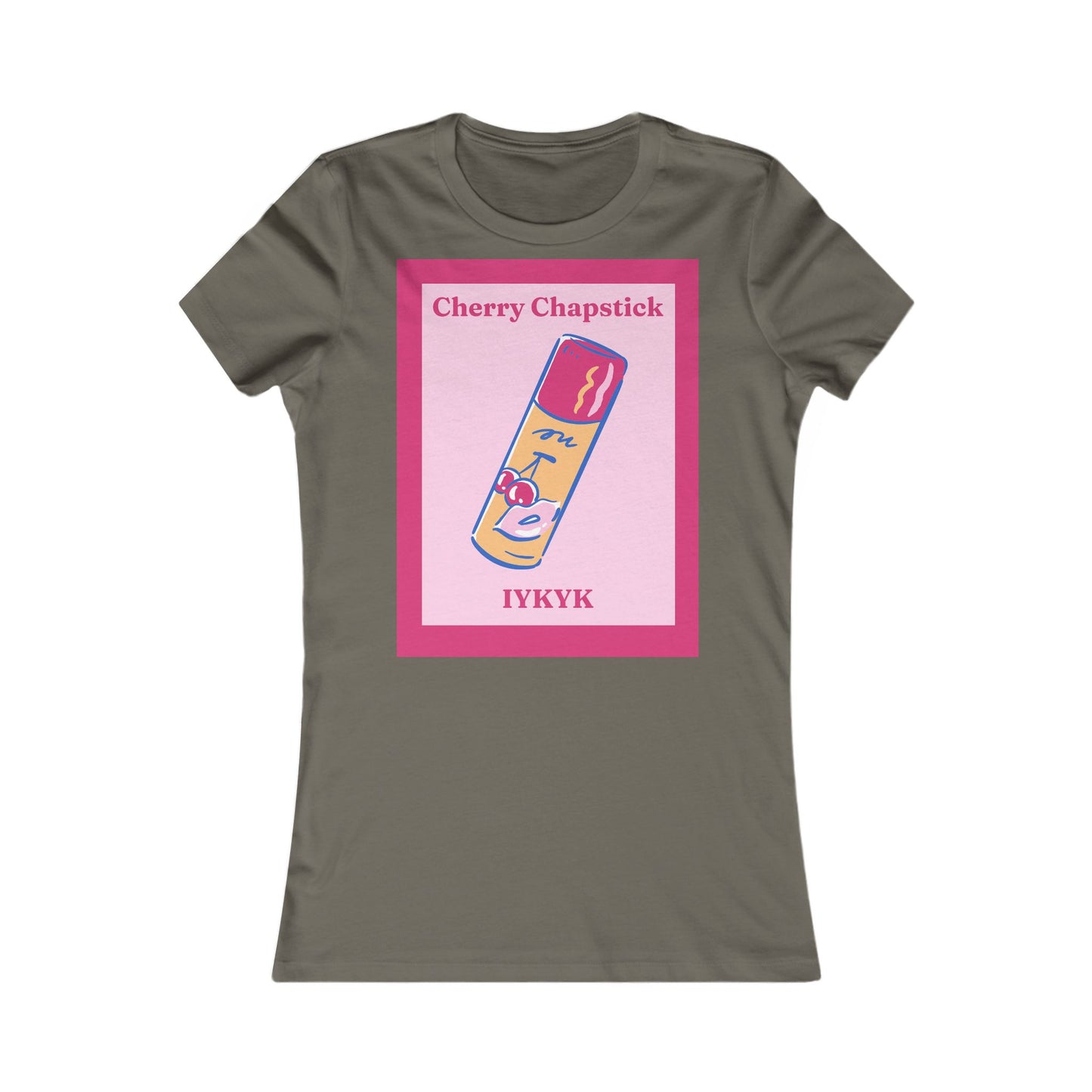 IYKYK cherry chapstick I kissed a girl Tee - Queer- Women's Favorite Shirt