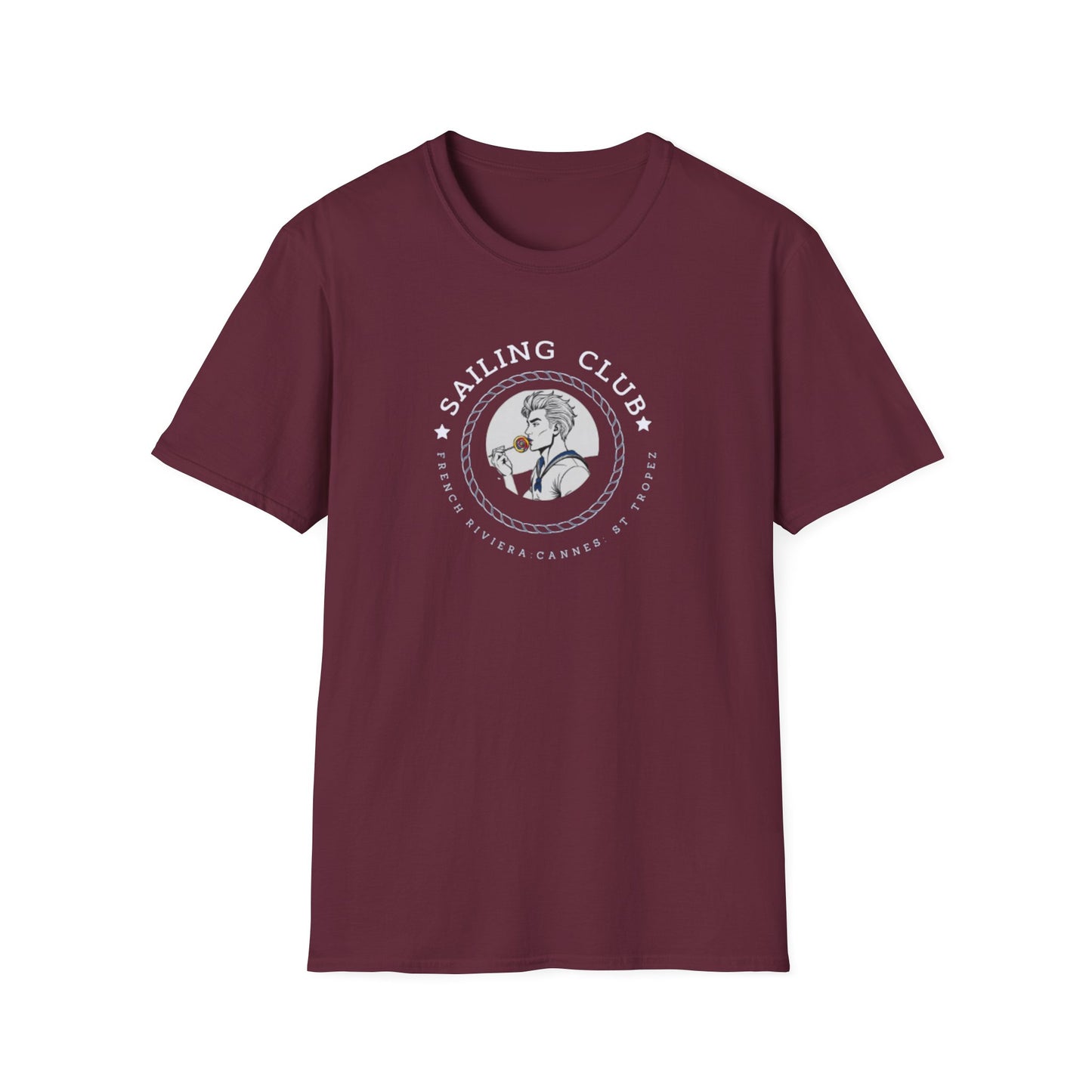 QUEER Sailing Club Unisex Softstyle T-Shirt - Fun Nautical Graphic Tee
