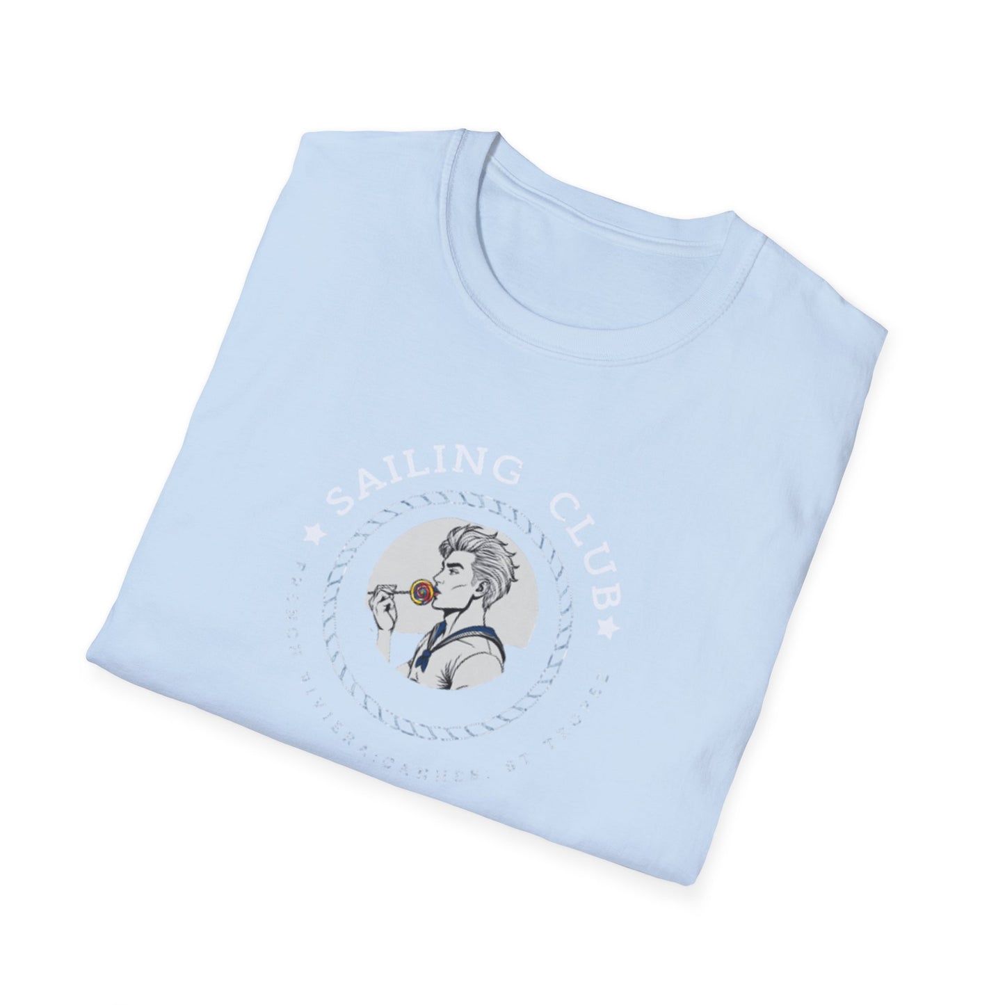 QUEER Sailing Club Unisex Softstyle T-Shirt - Fun Nautical Graphic Tee