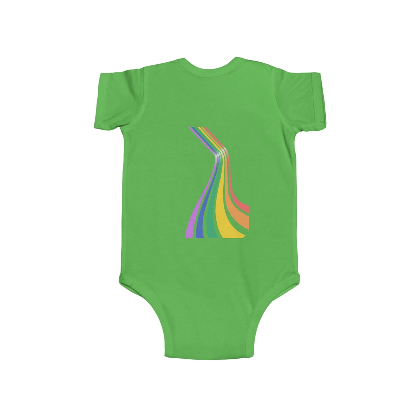 Rainbow Stripes Infant Bodysuit - Colorful Baby Onesie for Celebrations