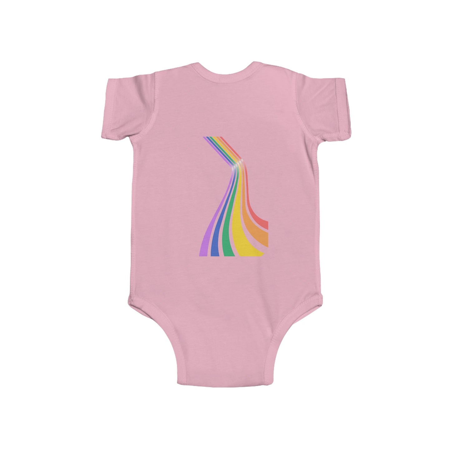 Rainbow Stripes Infant Bodysuit - Colorful Baby Onesie for Celebrations