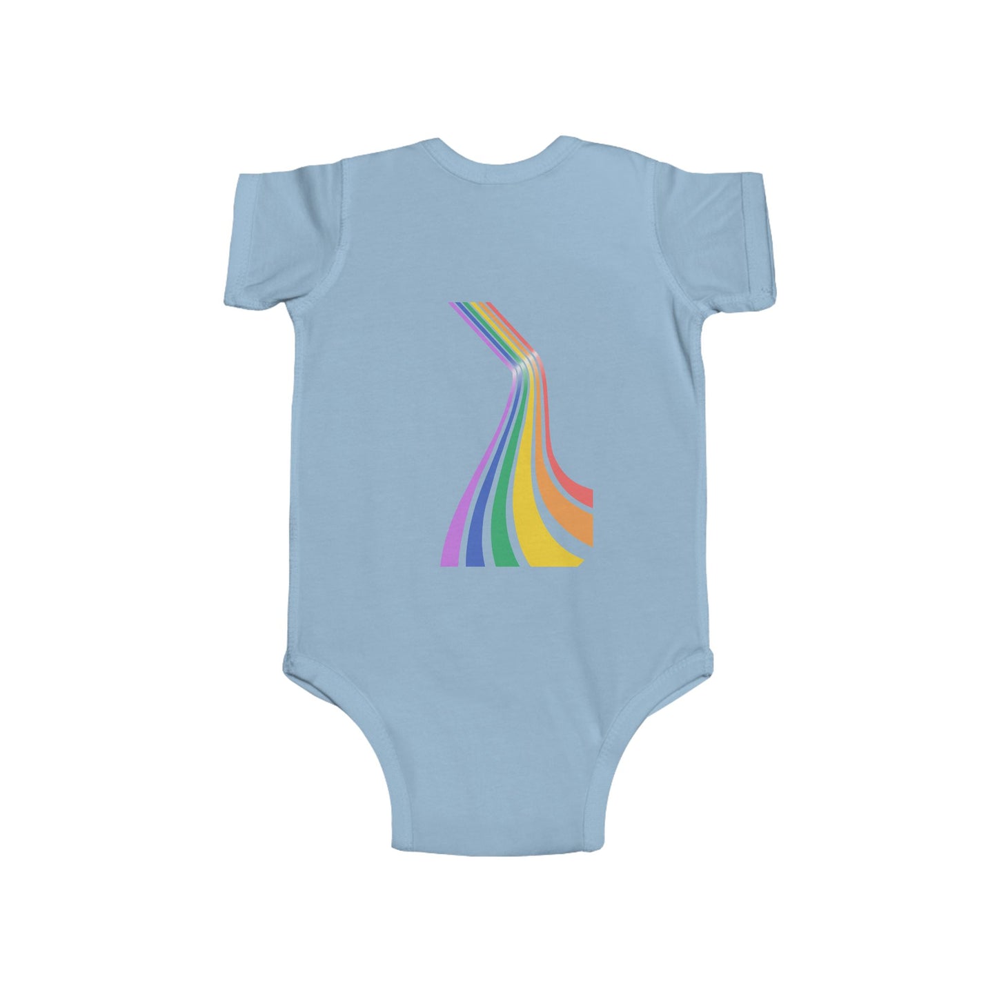 Rainbow Stripes Infant Bodysuit - Colorful Baby Onesie for Celebrations