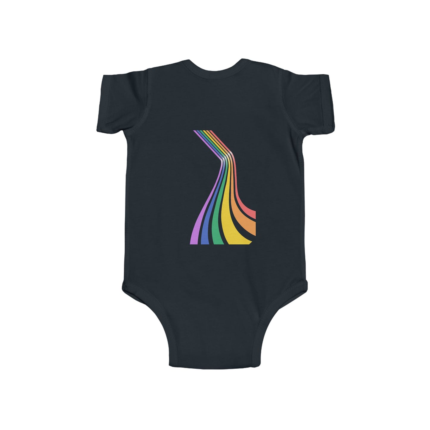 Rainbow Stripes Infant Bodysuit - Colorful Baby Onesie for Celebrations