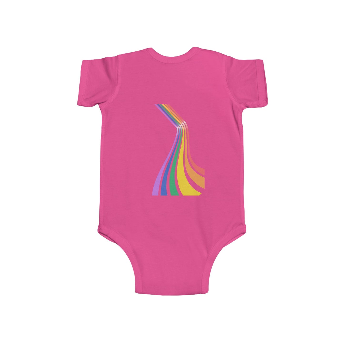 Rainbow Stripes Infant Bodysuit - Colorful Baby Onesie for Celebrations