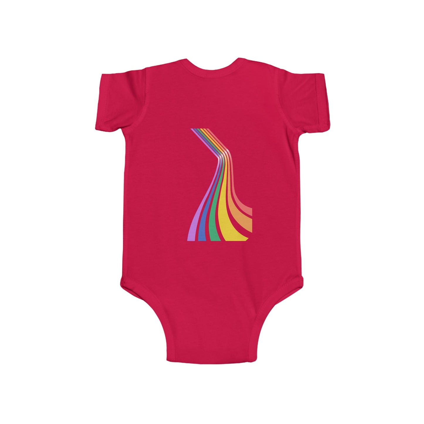 Rainbow Stripes Infant Bodysuit - Colorful Baby Onesie for Celebrations