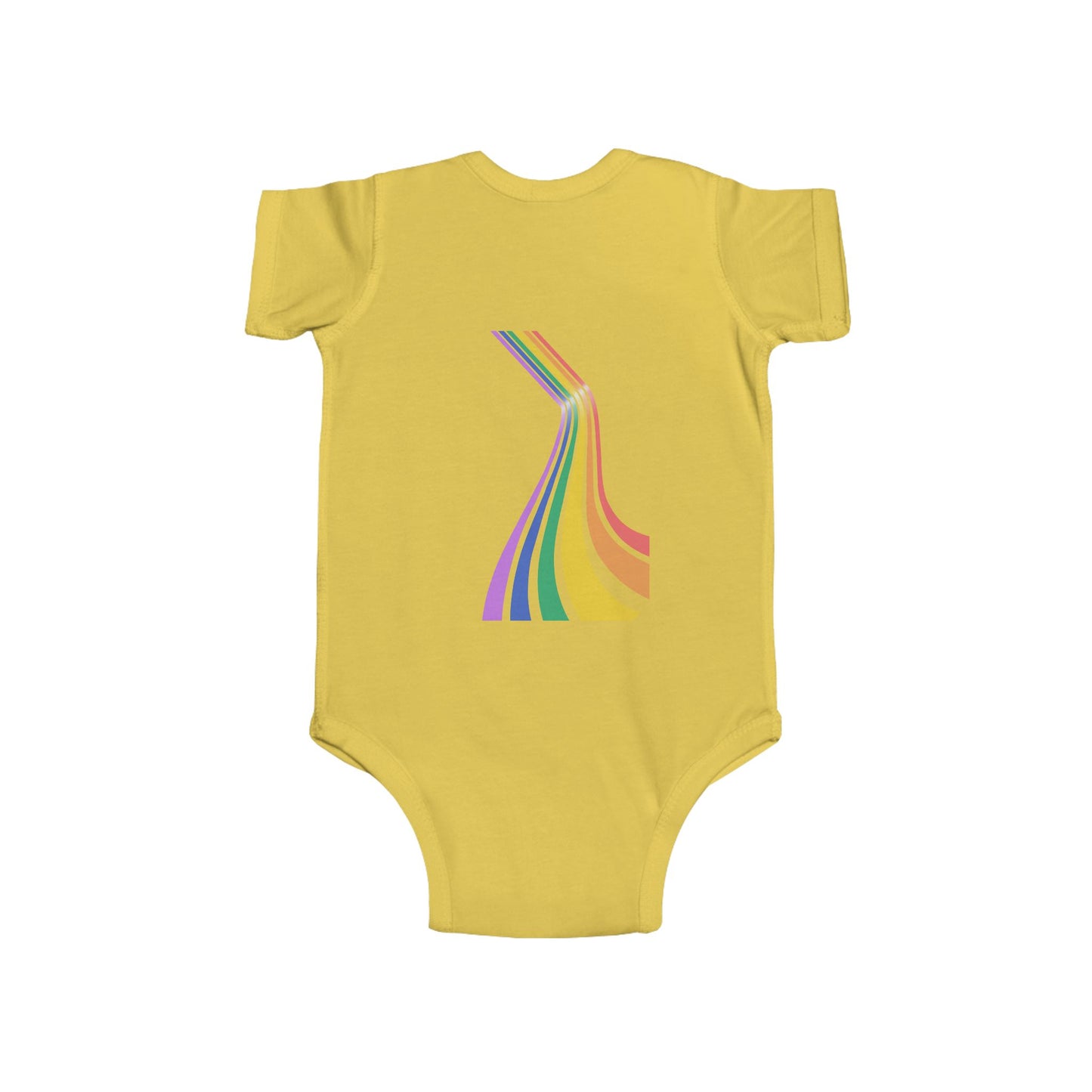 Rainbow Stripes Infant Bodysuit - Colorful Baby Onesie for Celebrations