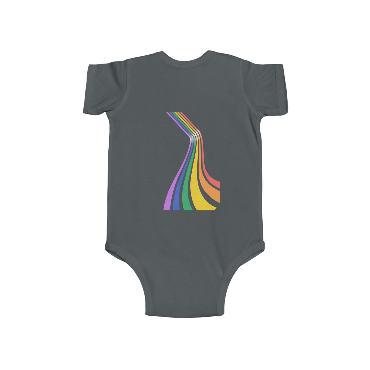 Rainbow Stripes Infant Bodysuit - Colorful Baby Onesie for Celebrations