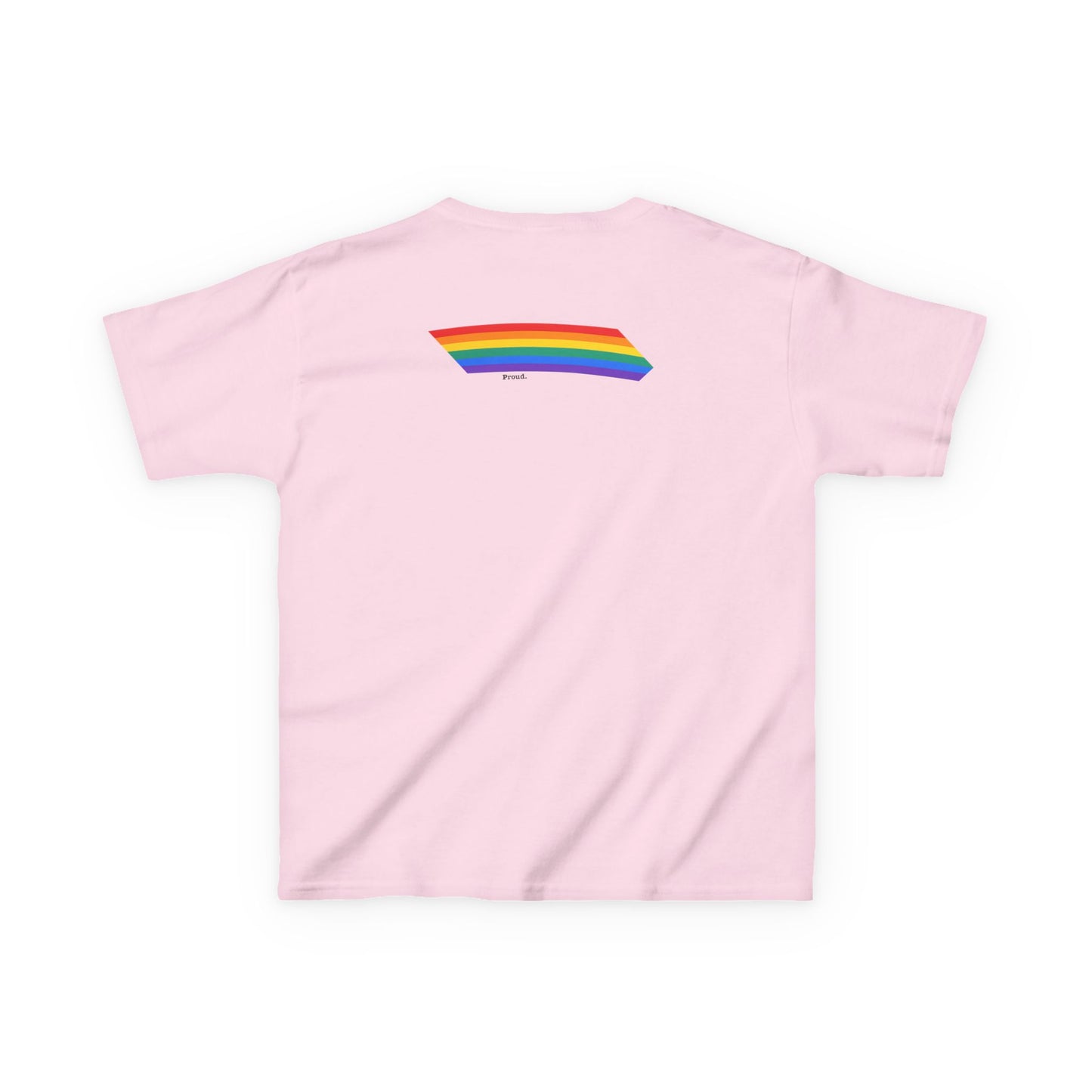Kids Rainbow Graphic Tee - "Love out Loud" Design pride