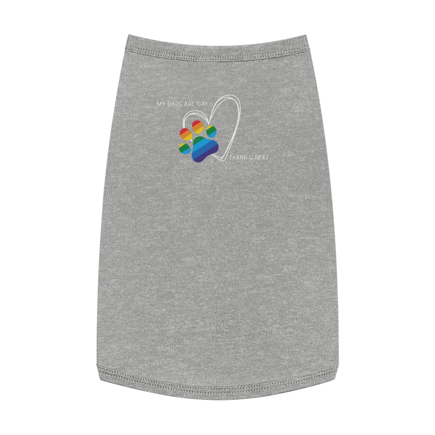 PRIDE Dog Paw Print Pet Tank Top - My Dad's Are Gay - LGBTQ+ Pride Apparel