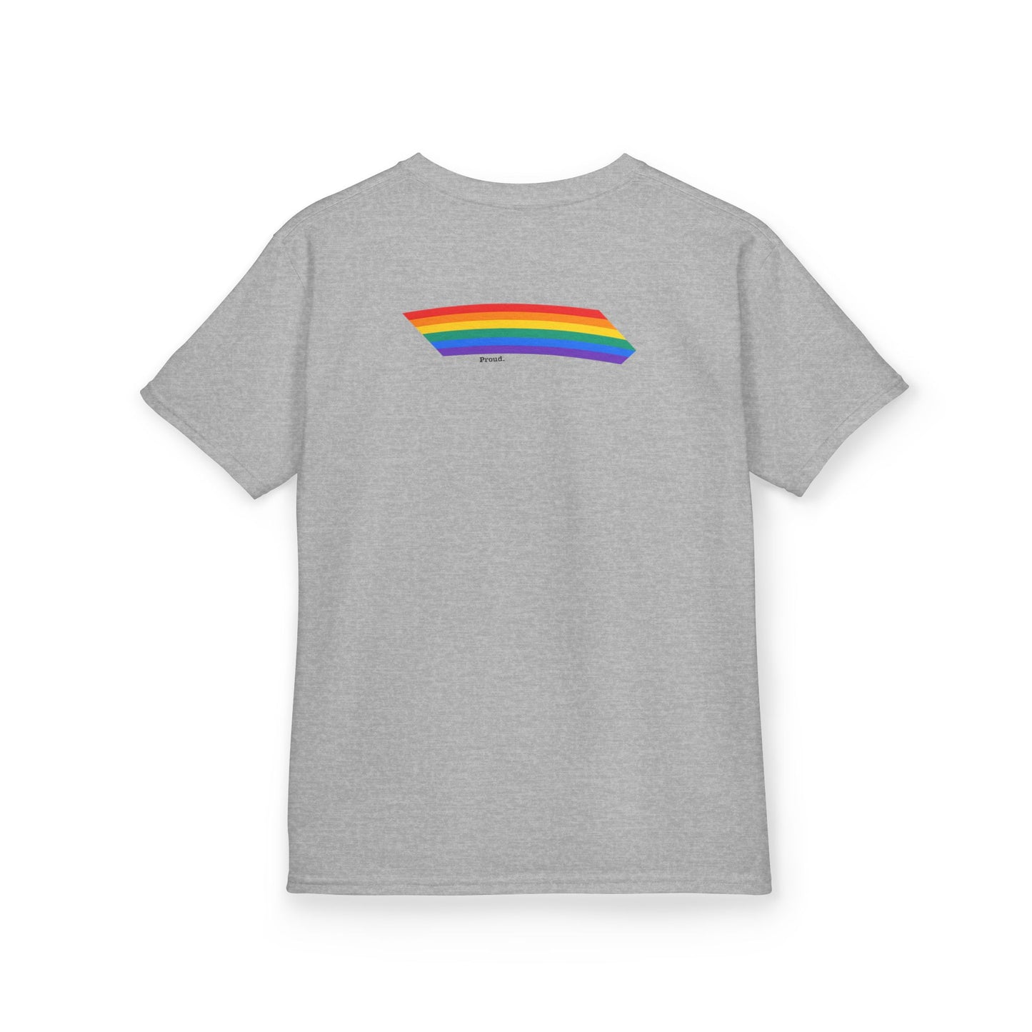 Kids Rainbow Graphic Tee - "Love out Loud" Design pride