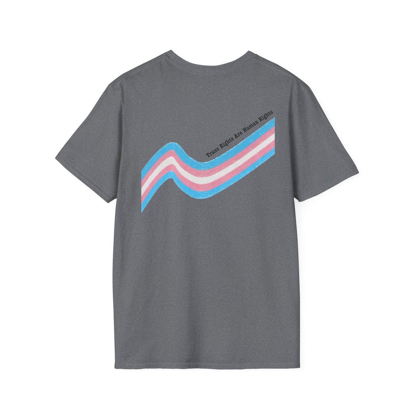 Unisex Softstyle T-Shirt - Trans Rights are Human Rights, Human Rights are Universal, LGBTQ+ Pride, Comfortable Casual Wear