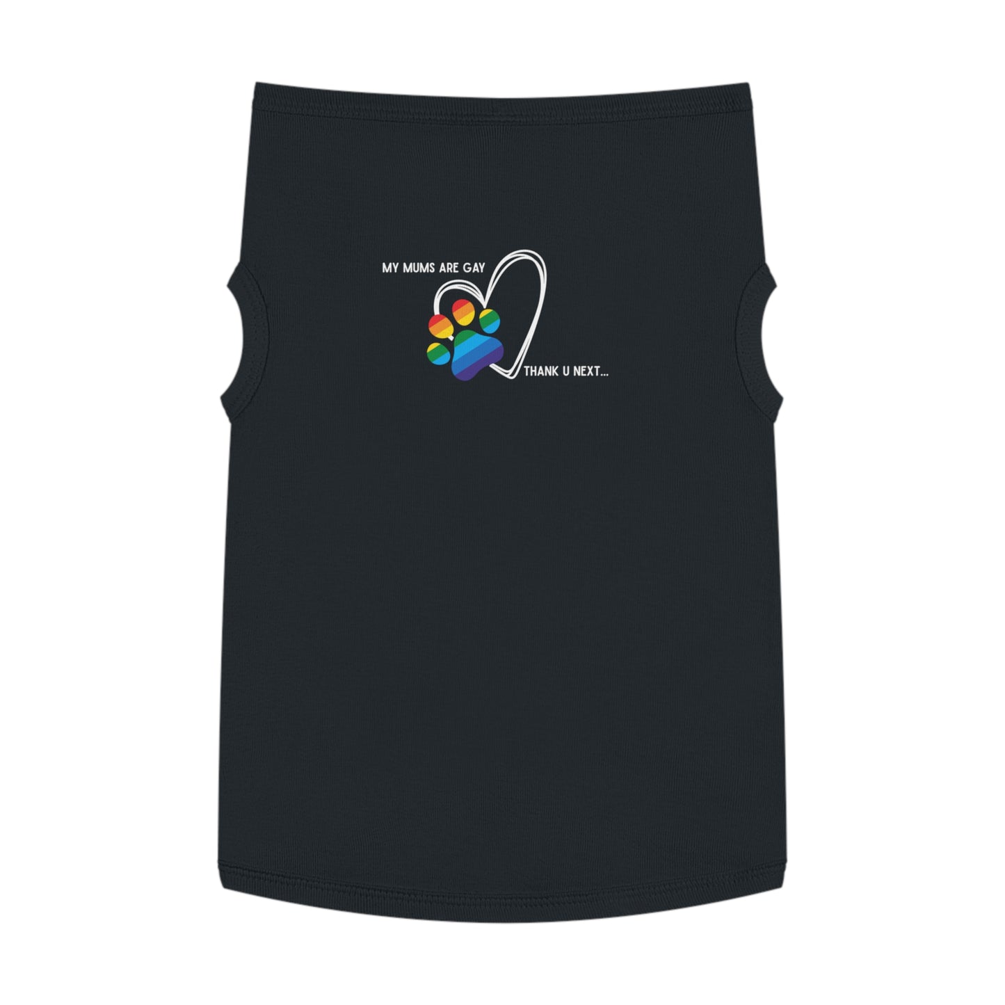 PRIDE Dog Paw Print Pet Tank Top - My Mums Are Gay - LGBTQ+ Pride Apparel