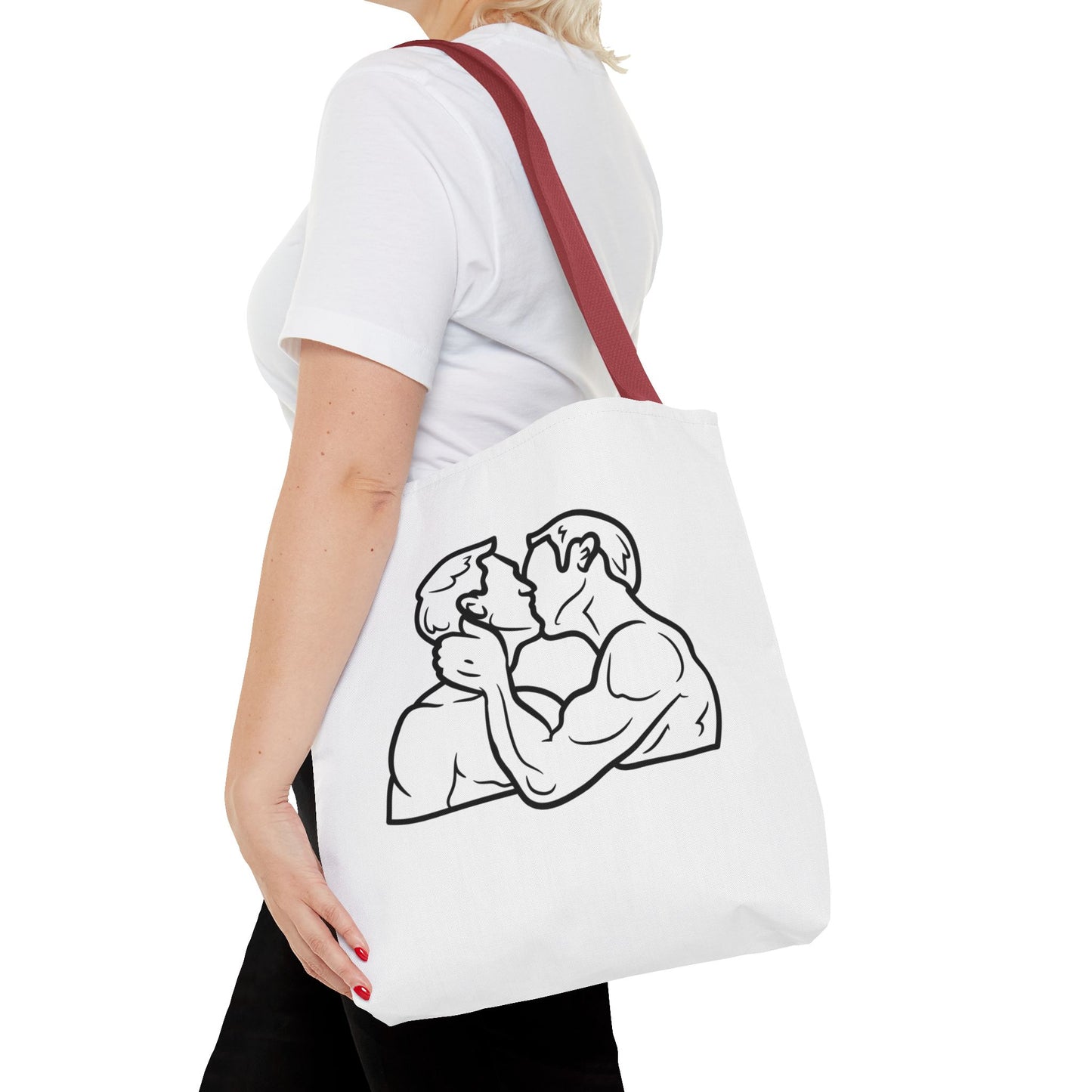 Queer Men Kissing Tote Bag