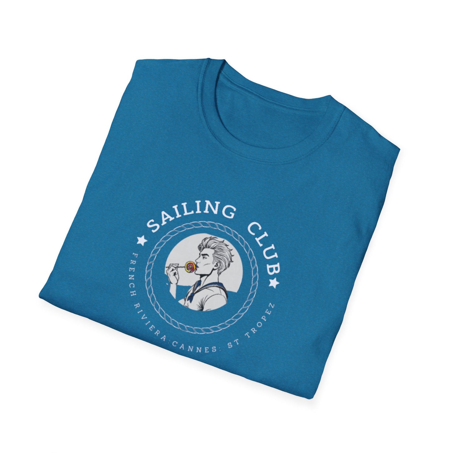 QUEER Sailing Club Unisex Softstyle T-Shirt - Fun Nautical Graphic Tee