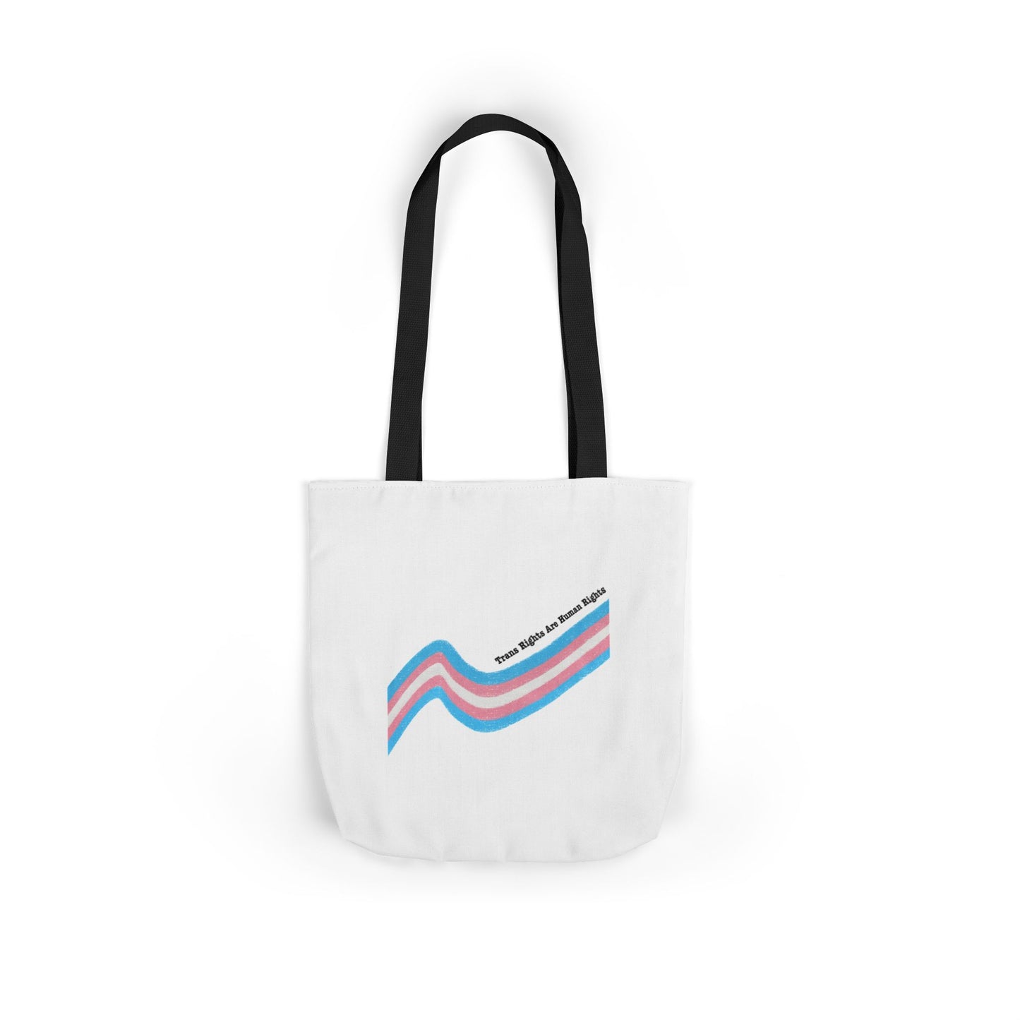 Trans Pride Canvas Tote Bag with 5-Color Straps - Eco-Friendly & Stylish