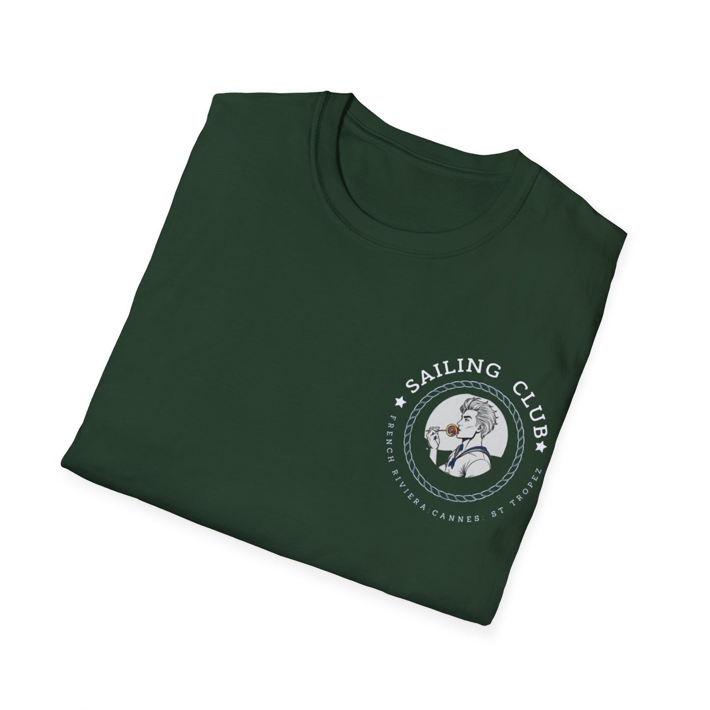 QUEER Sailing Club Unisex Softstyle T-Shirt - Fun Nautical Graphic Tee