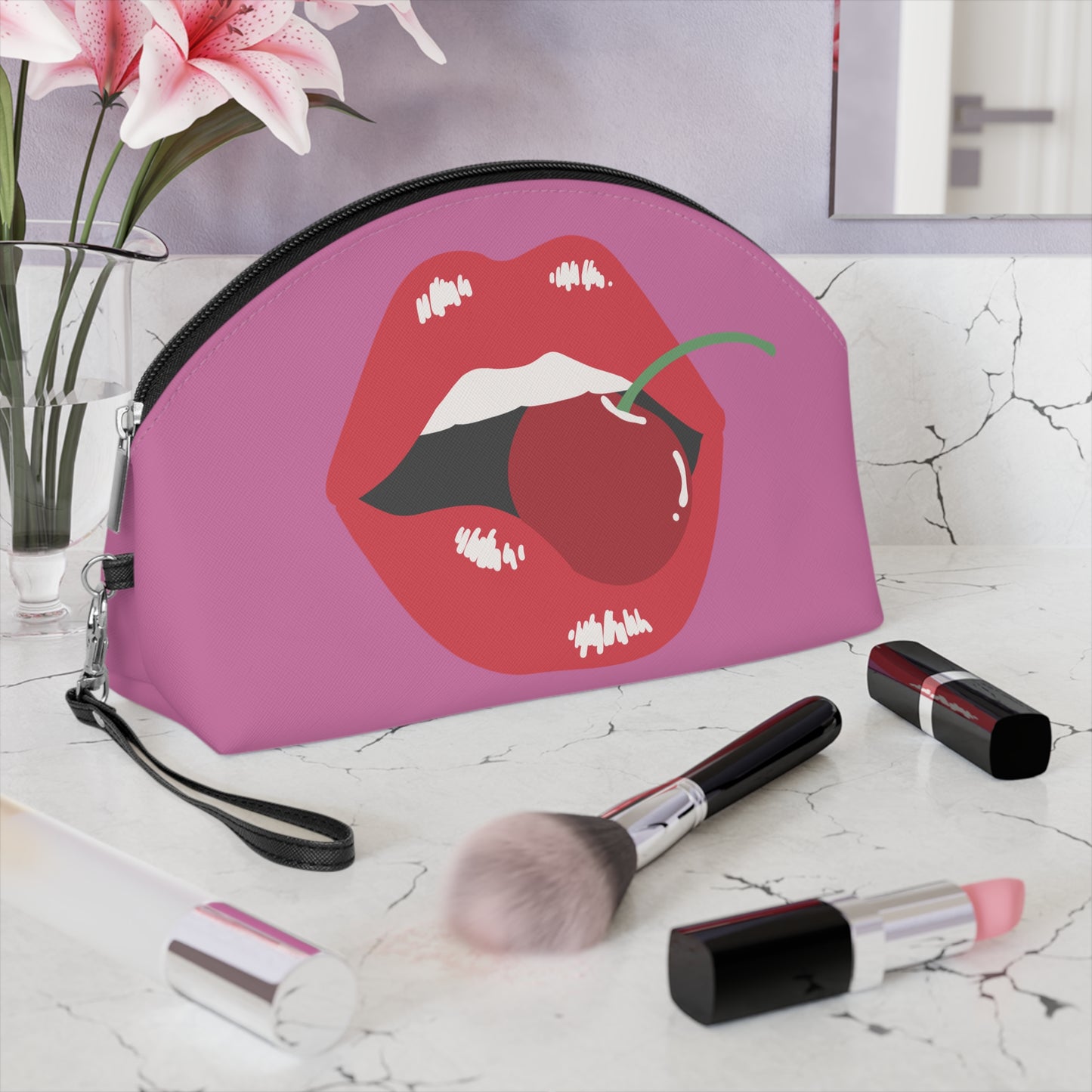 I KISSED A GIRL Makeup Bag – Whimsical Cosmetic Organizer for All Queens