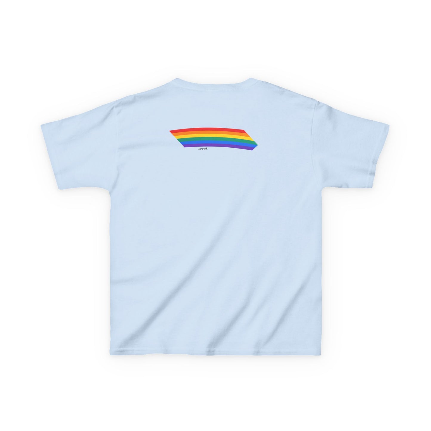 Kids Rainbow Graphic Tee - "Love out Loud" Design pride