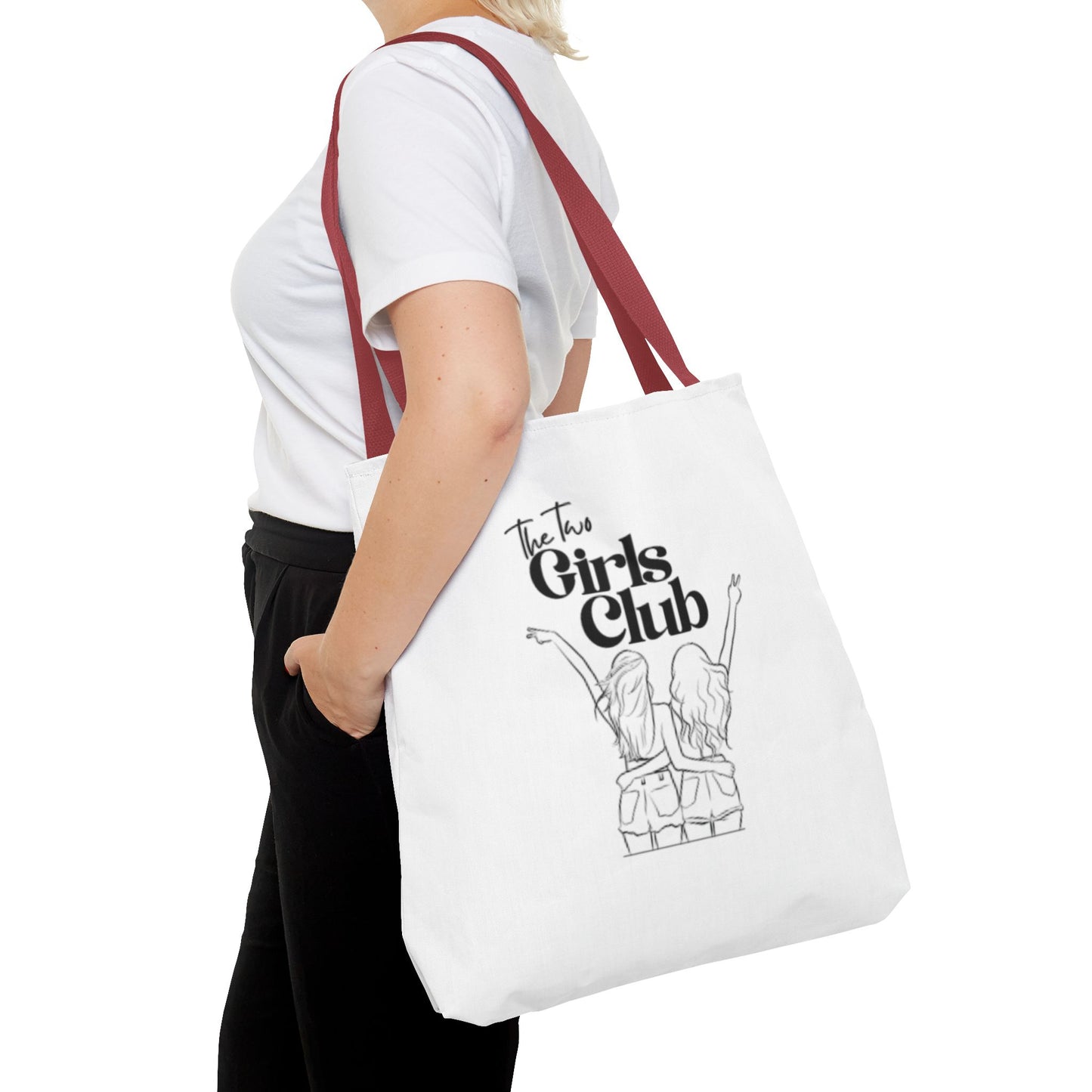 The Two Girls Club PRIDE Girls who like girls Tote Bag - Stylish & Fun for lesbian Friends!