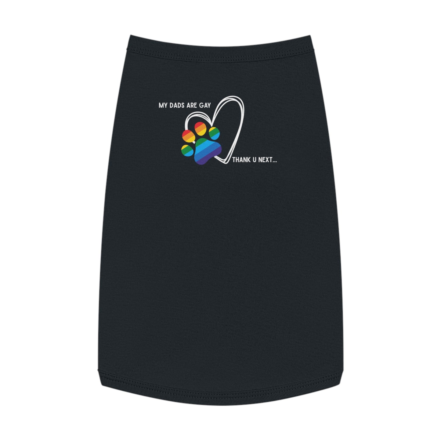 PRIDE Dog Paw Print Pet Tank Top - My Dad's Are Gay - LGBTQ+ Pride Apparel