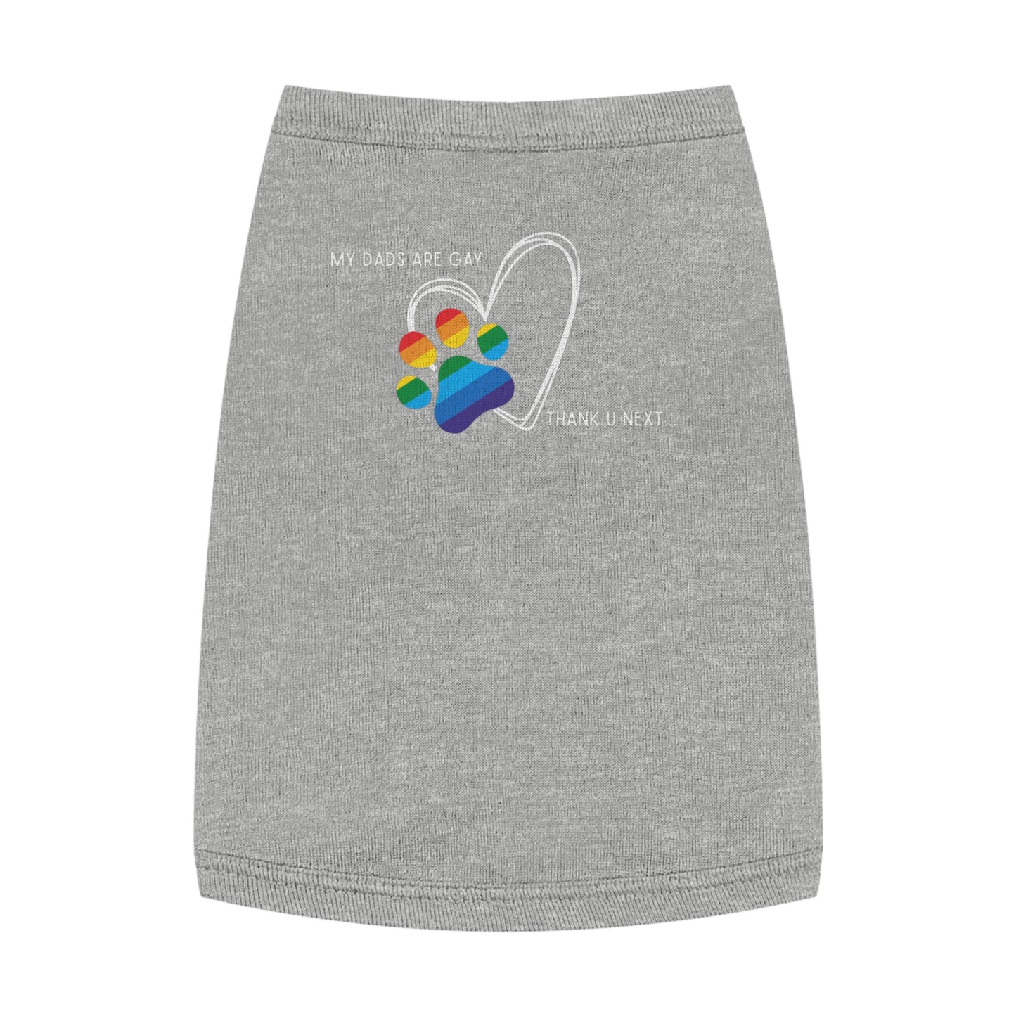 PRIDE Dog Paw Print Pet Tank Top - My Dad's Are Gay - LGBTQ+ Pride Apparel