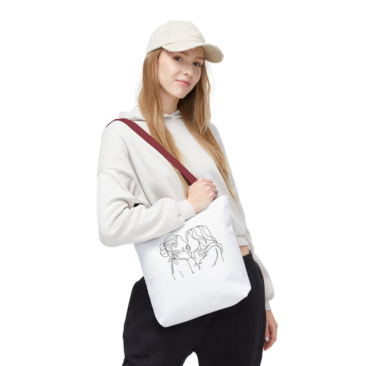 Lesbian Kiss Naughty Lyrics Tote Bag