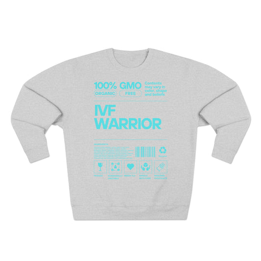 IVF Warrior Crewneck Sweatshirt, Infertility Awareness Jumper, Fertility Support Pullover, TTC Gift Shirt, IVF Survivor Sweater