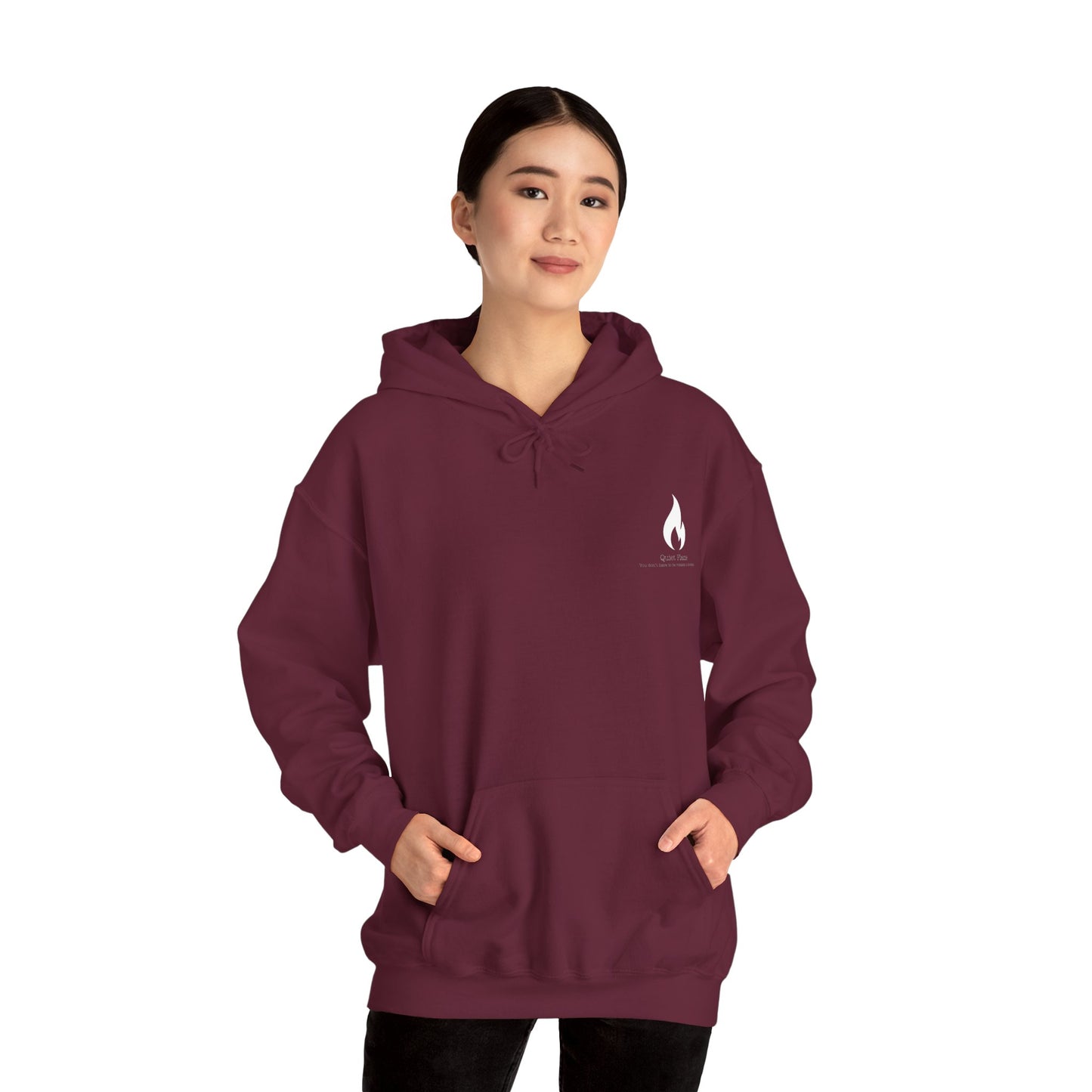Quiet Flame Hoodie for Ace & Aro -Cozy Casual Hoodie with Fun Quote for Chill Days, Relaxed Sweatshirt for Friendship Days, Gift for Comfort Lovers, Ideal for Lounging, [...]