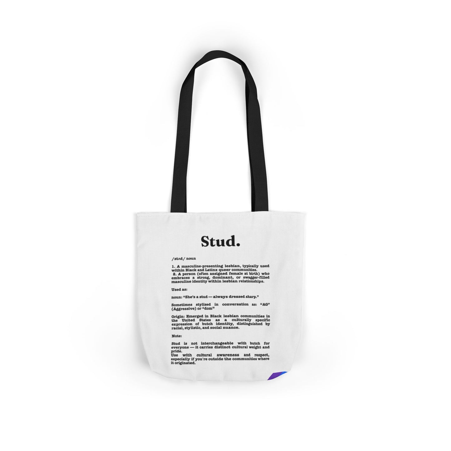 Stud Lesbian Pride Tote Bag