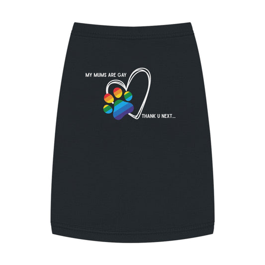 PRIDE Dog Paw Print Pet Tank Top - My Mums Are Gay - LGBTQ+ Pride Apparel
