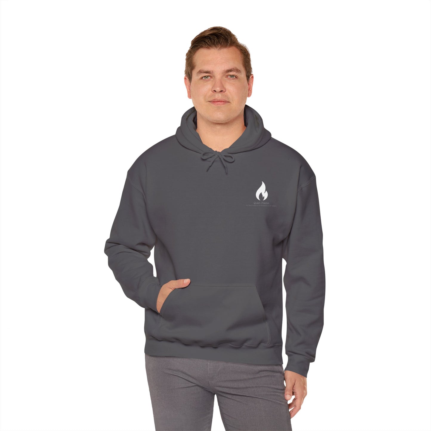 Quiet Flame Hoodie for Ace & Aro -Cozy Casual Hoodie with Fun Quote for Chill Days, Relaxed Sweatshirt for Friendship Days, Gift for Comfort Lovers, Ideal for Lounging, [...]