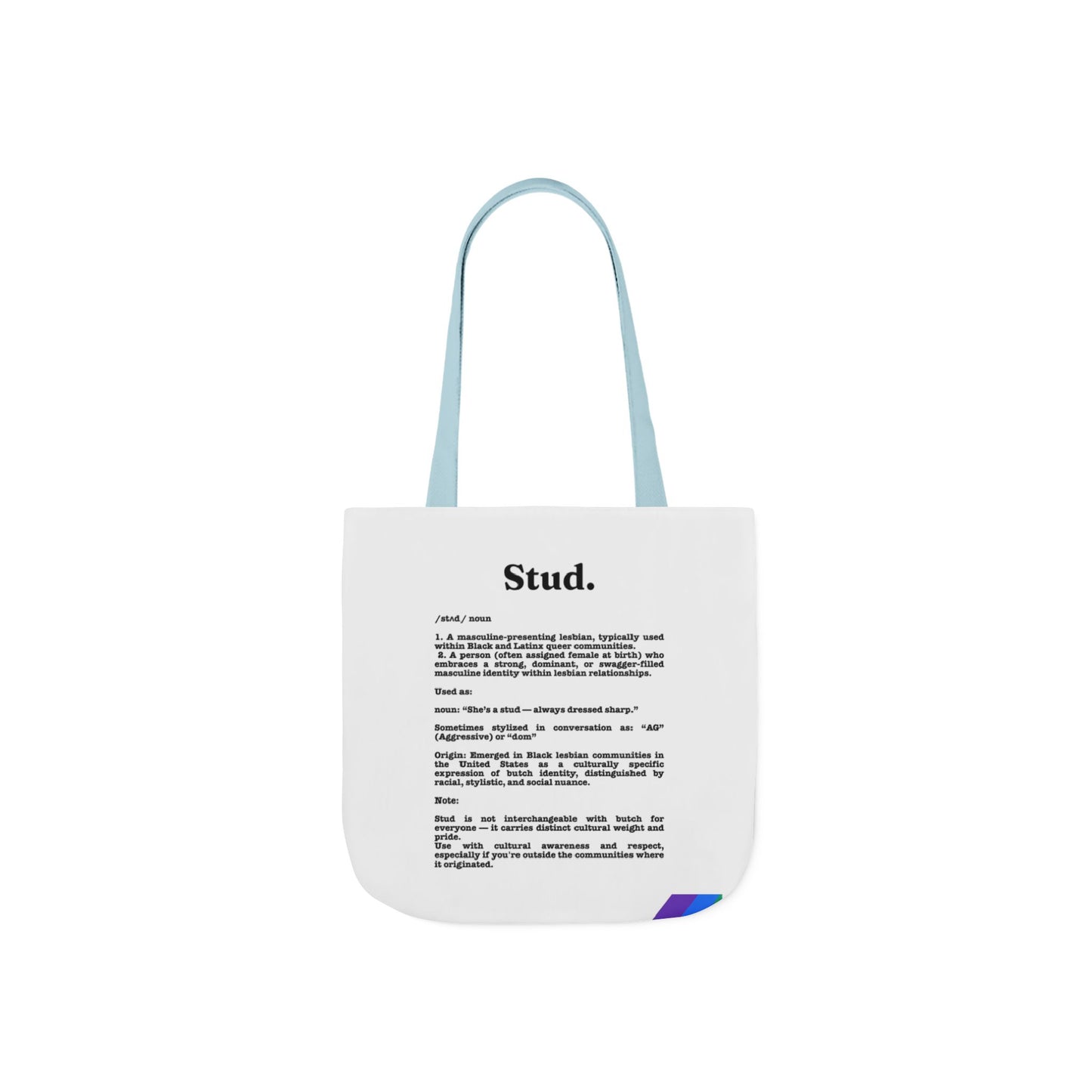Stud Lesbian Pride Tote Bag