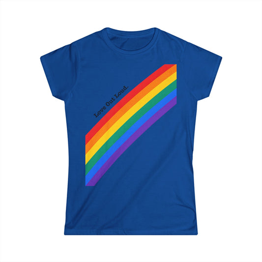Pride Rainbow Tee - Love out loud & proud