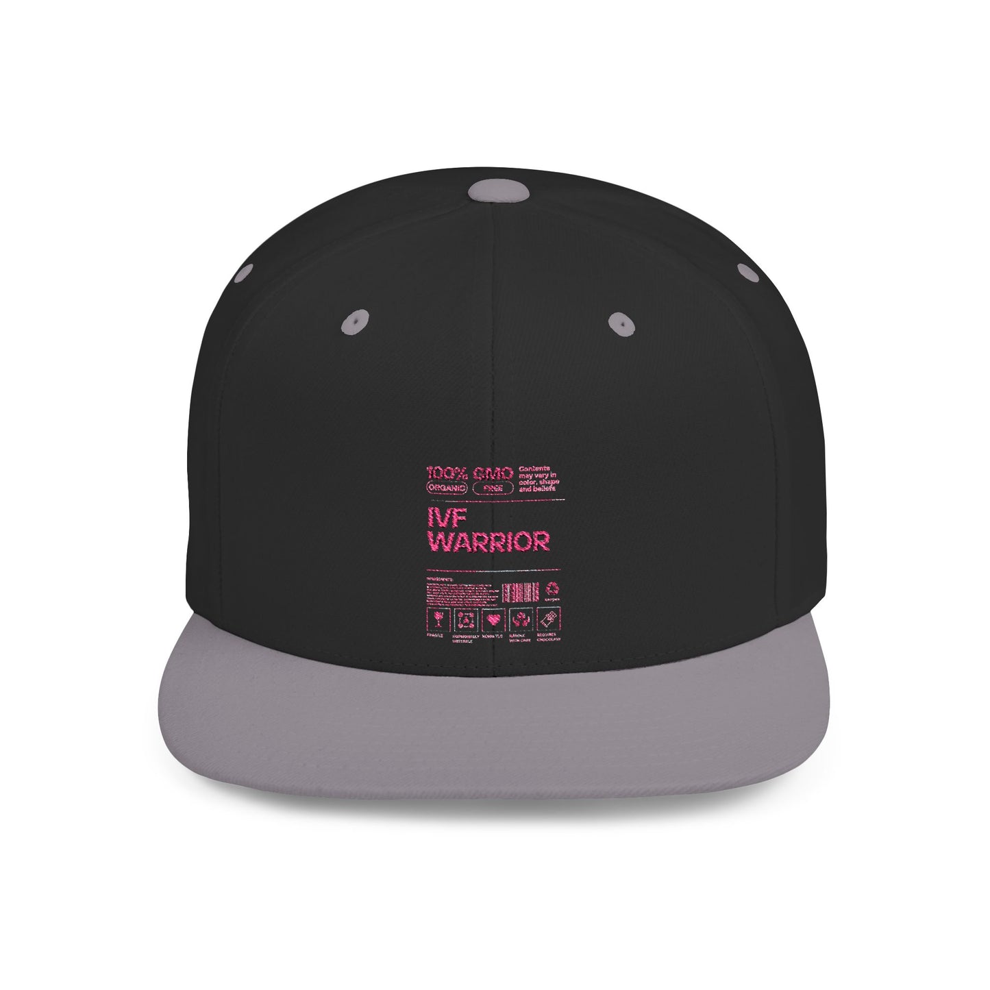 IVF Warrior Snapback Cap, Fertility Awareness Hat, Embroidered Snapback, Infertility Support Cap, Snapback Cap for IVF Journey