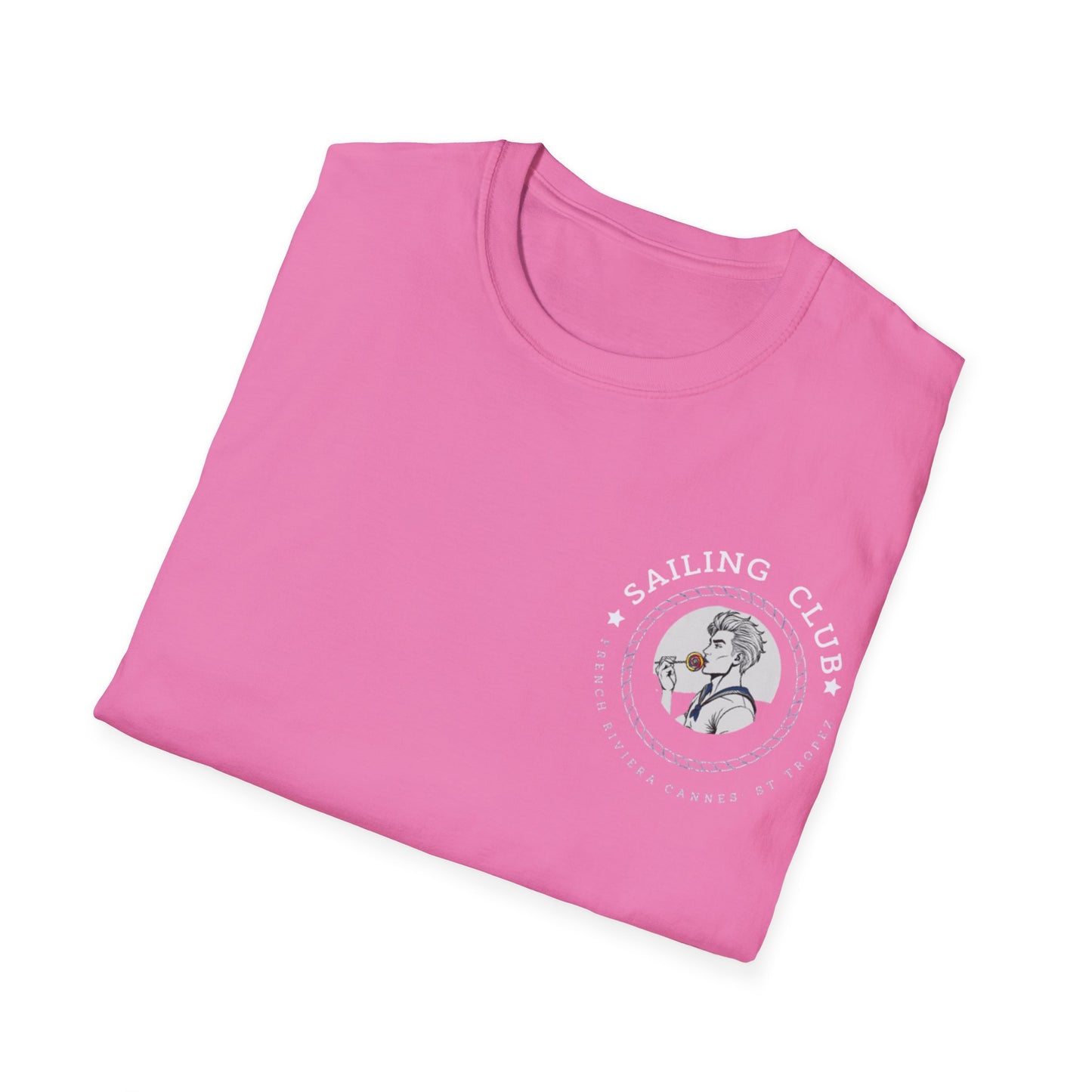 QUEER Sailing Club Unisex Softstyle T-Shirt - Fun Nautical Graphic Tee