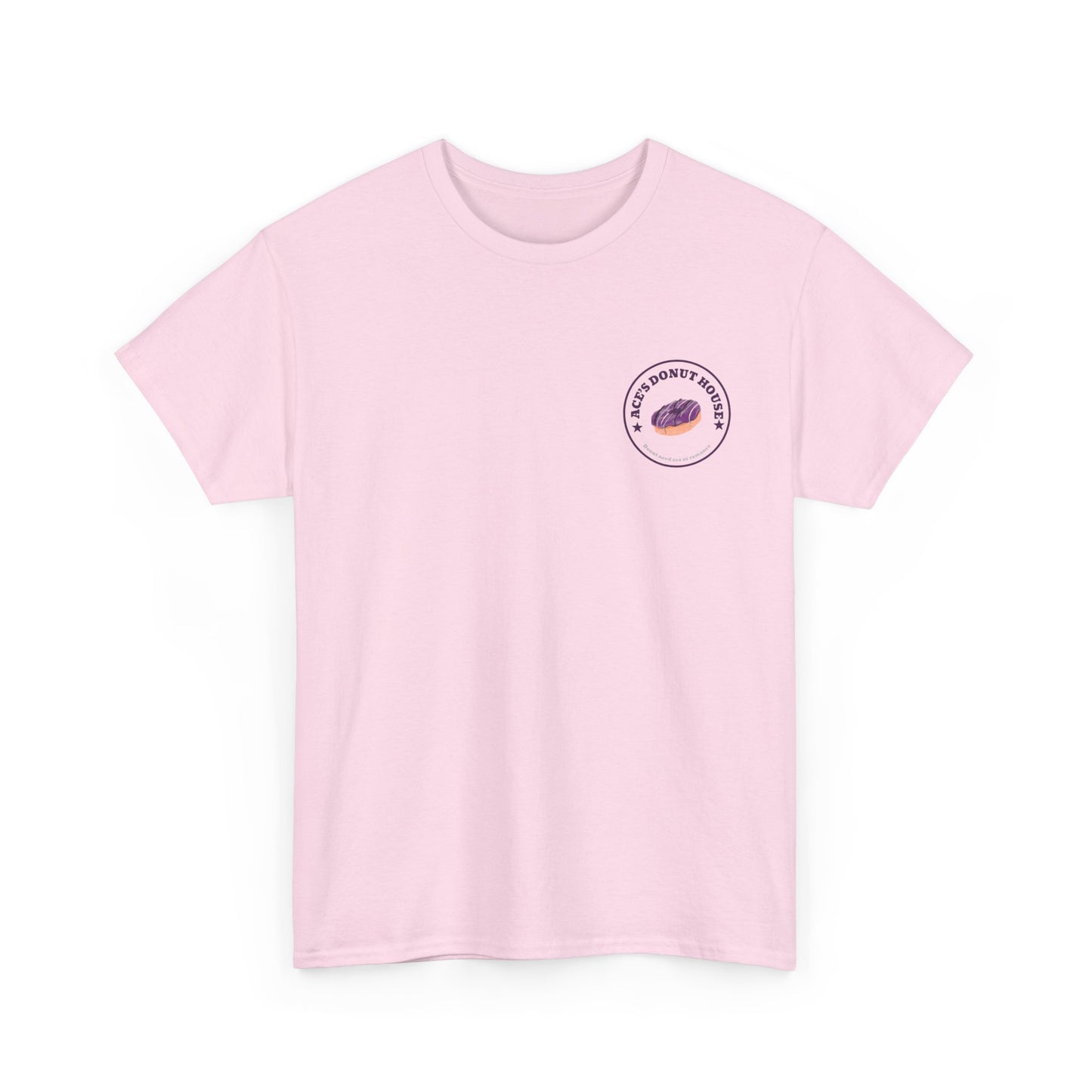 Unisex Heavy Cotton Tee - Ace and Aro fun tee "donut need sex or romance" Casual T-Shirt