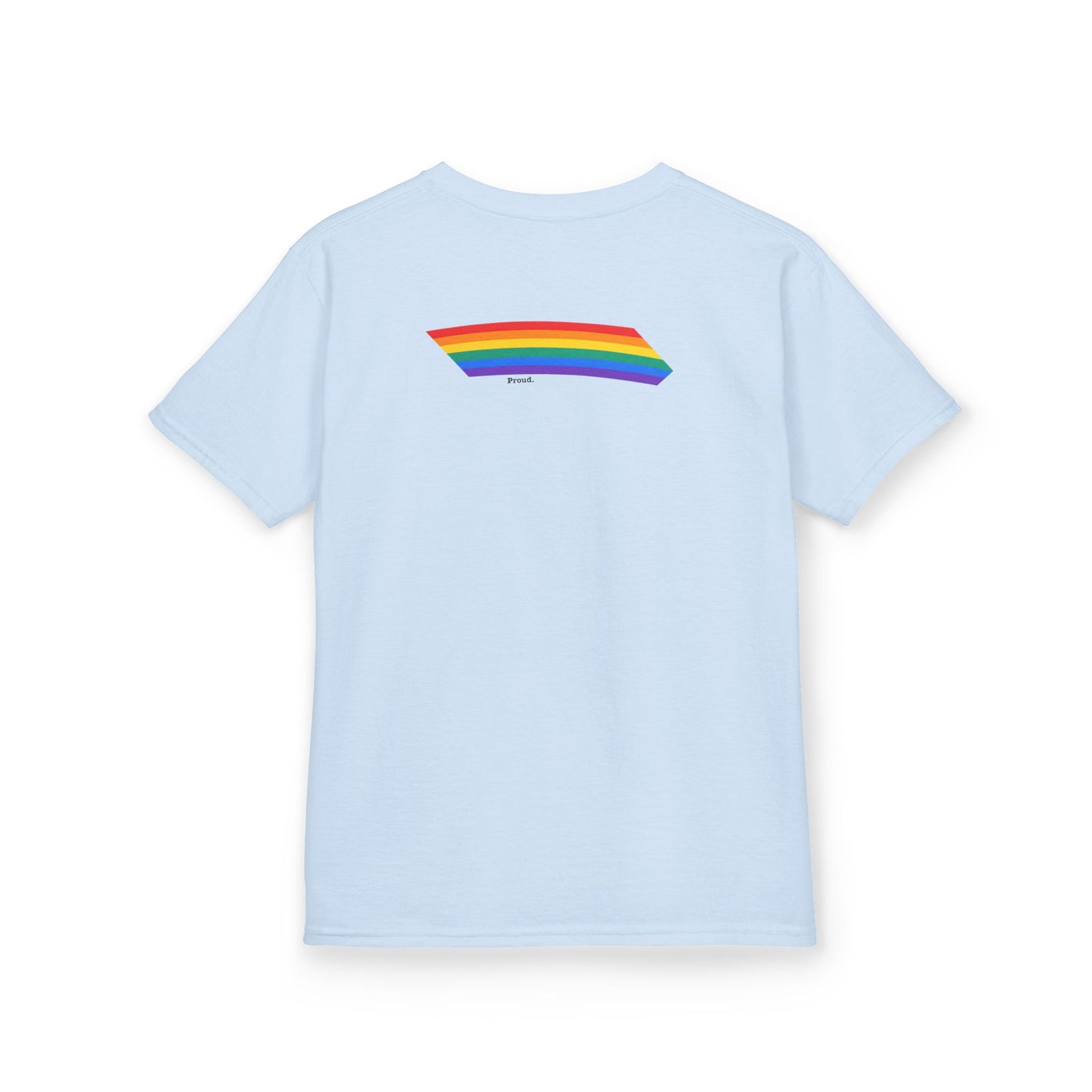 Kids Rainbow Graphic Tee - "Love out Loud" Design pride